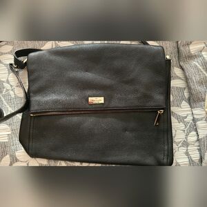 Kate Spade Black and Gold Messenger Bag